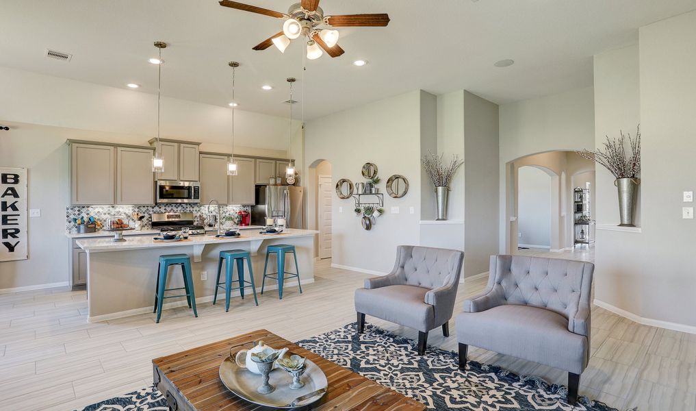 Open concept floorplan