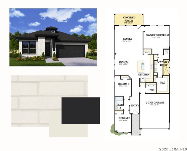 Sample of building materials used in homes in Mayfair - Select Classic Series, New Braunfels (Image 2). Sample of building materials used in homes in Mayfair - Select Classic Series, New Braunfels (Image 2).