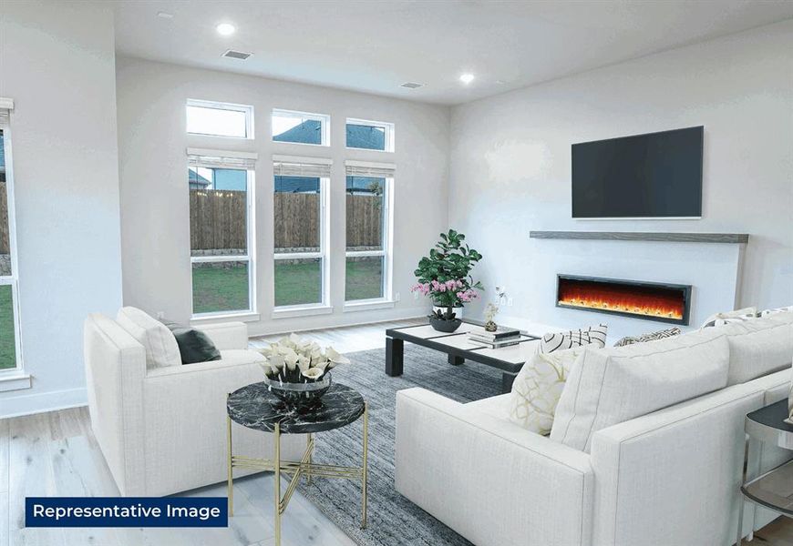 Furnished interior view inside a new home in Westside Preserve, Midlothian (Image 19).