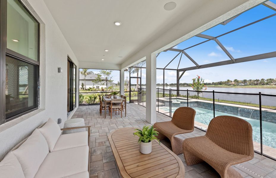 Spacious lanai with beautiful views