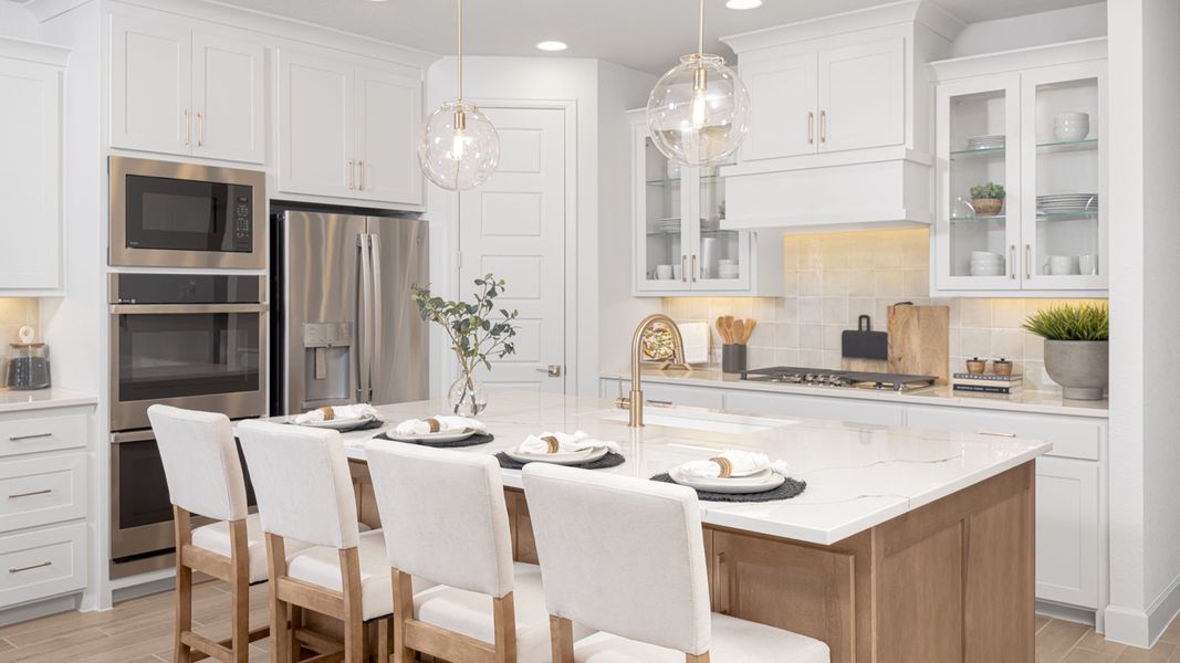 Furnished interior view inside a new home in Trinity Falls, McKinney (Image 6).