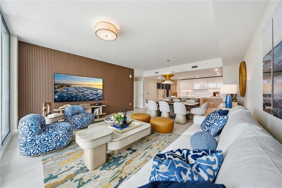 Furnished interior view inside a new home in , Tampa (Image 14).