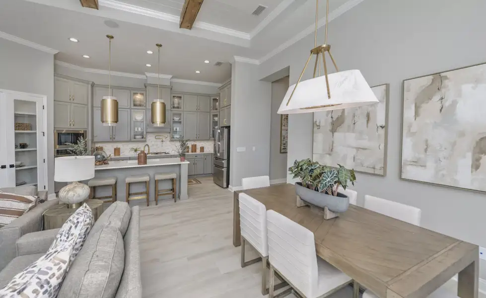 Furnished interior view inside a new home in SilverLeaf, St. Augustine (Image 6). Furnished interior view inside a new home in SilverLeaf, St. Augustine (Image 6).