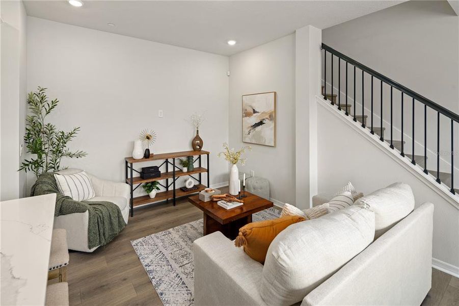 Furnished interior view inside a new home in , Orlando (Image 11). Furnished interior view inside a new home in , Orlando (Image 11).