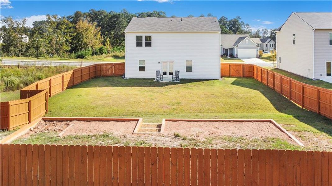 Exterior details and patio area of a home in Casteel, Bethlehem (Image 21).