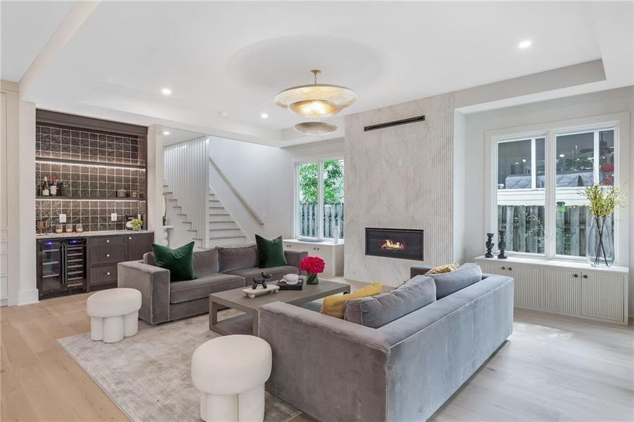 Furnished interior view inside a new home in , Atlanta (Image 7).