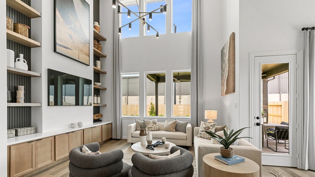 Representative furnished interior of a home built from the Magnolia by DRB Homes in Azalea, Pattison (Image 8).