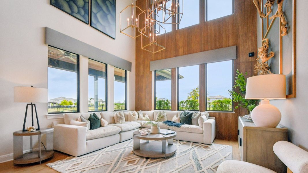 Representative furnished interior of a home built from the Elm by DRB Homes in Oaks at San Gabriel, Georgetown (Image 33).