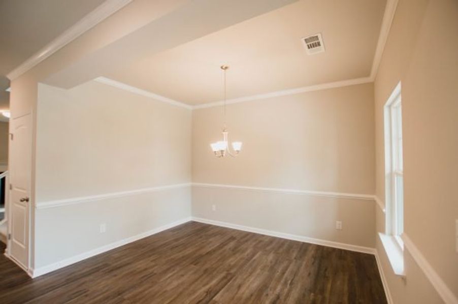 Representative unfurnished interior of a home built from the Turnbridge by Piedmont Residential in Hampton Ridge, Jefferson (Image 11).