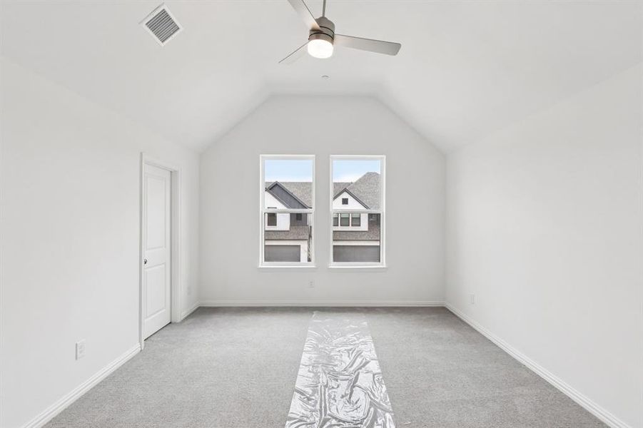 This peaceful light filled owner's bedroom is the perfect place to relax after a long day. This peaceful light filled owner's bedroom is the perfect place to relax after a long day.
