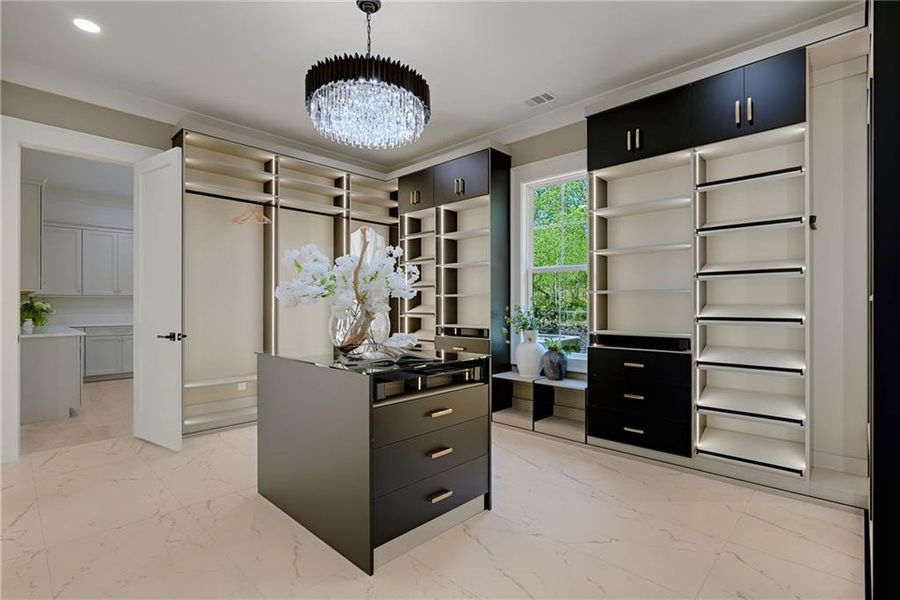 Furnished interior view inside a new home in , Monroe (Image 81).
