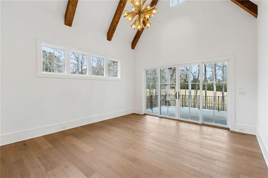 Spacious, unfurnished interior of a new home in , Suwanee (Image 91).