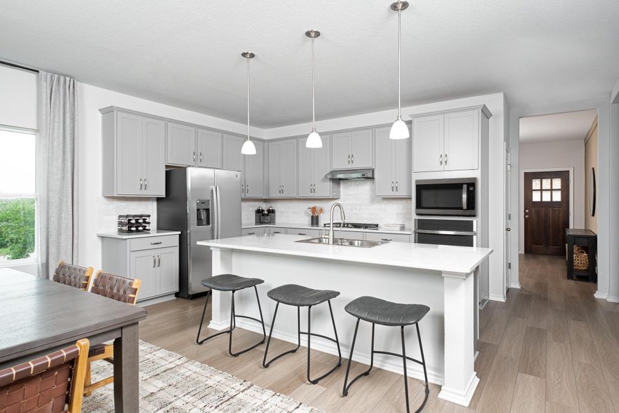 Representative furnished interior of a home built from the Alyssa by Ashton Woods in Hennersby Hollow, San Antonio (Image 11).