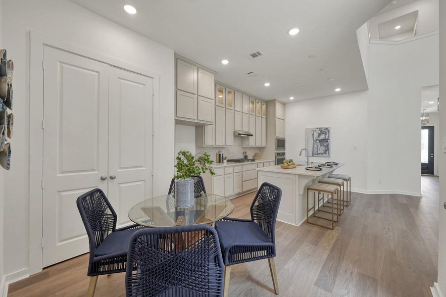 Furnished interior view inside a new home in Woodforest Townhomes, Montgomery (Image 8).