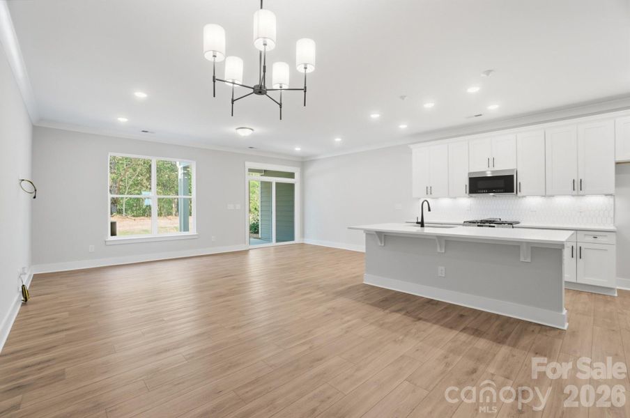 Spacious, unfurnished interior of a new home in Blythe Mill Townhomes, Waxhaw (Image 38).