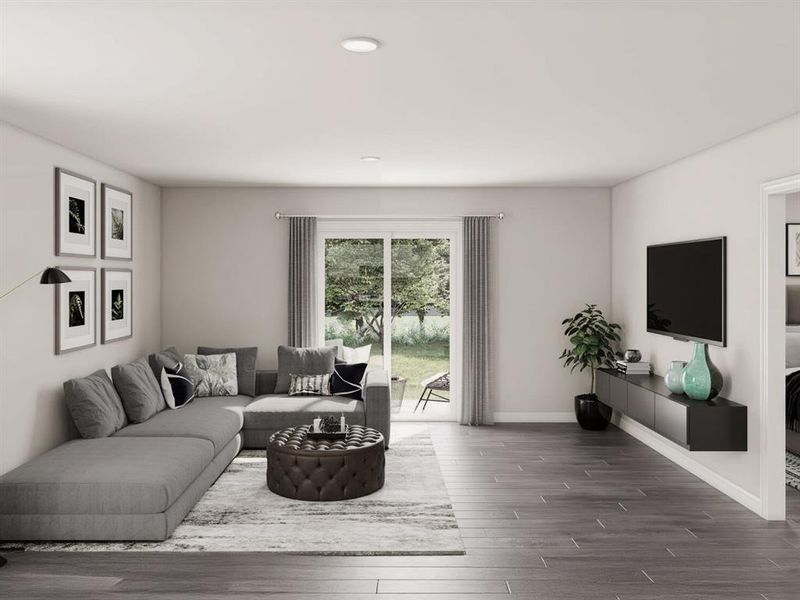 Furnished interior view inside a new home in Milford Farms, Milford (Image 8).