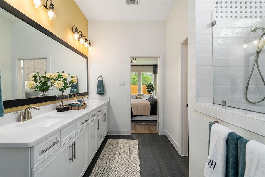 EXAMPLE PHOTO:  Dual sinks at Master bath