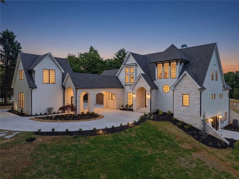 Front exterior of a new home in , Canton, GA, highlighting curb appeal (Image 32).