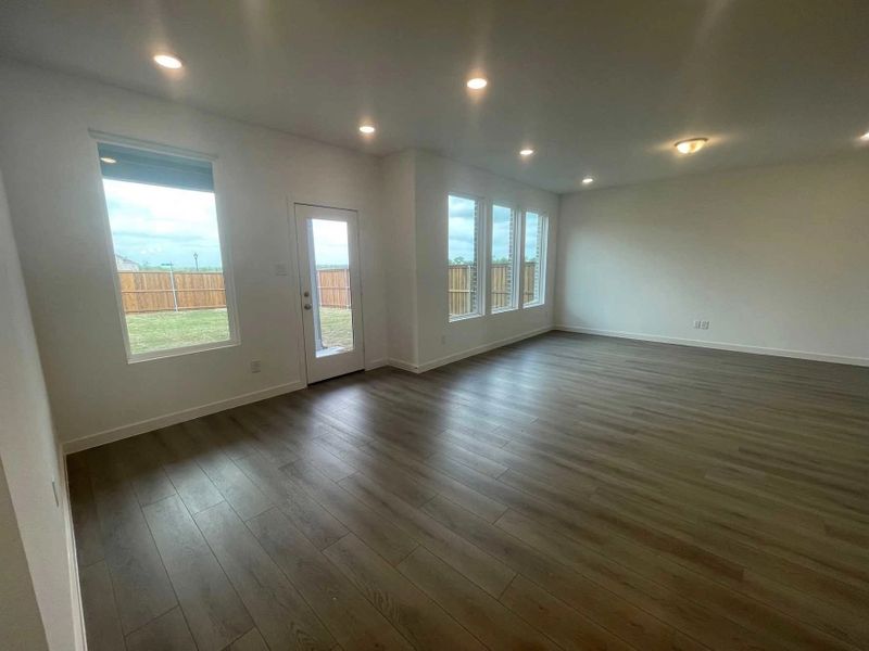 Open Living-Dining Room Construction Progress
