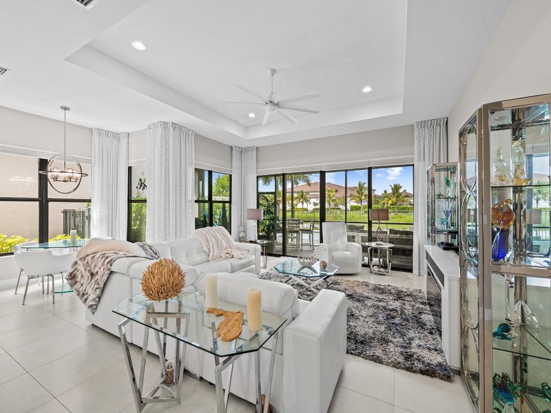 Furnished interior view inside a new home in , Boynton Beach (Image 17).