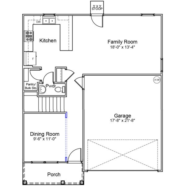 2D floor plan layout of this home in Ellington, Elgin, SC (Image 3).