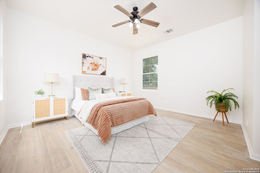 Furnished interior view inside a new home in , Blanco (Image 6). Furnished interior view inside a new home in , Blanco (Image 6).