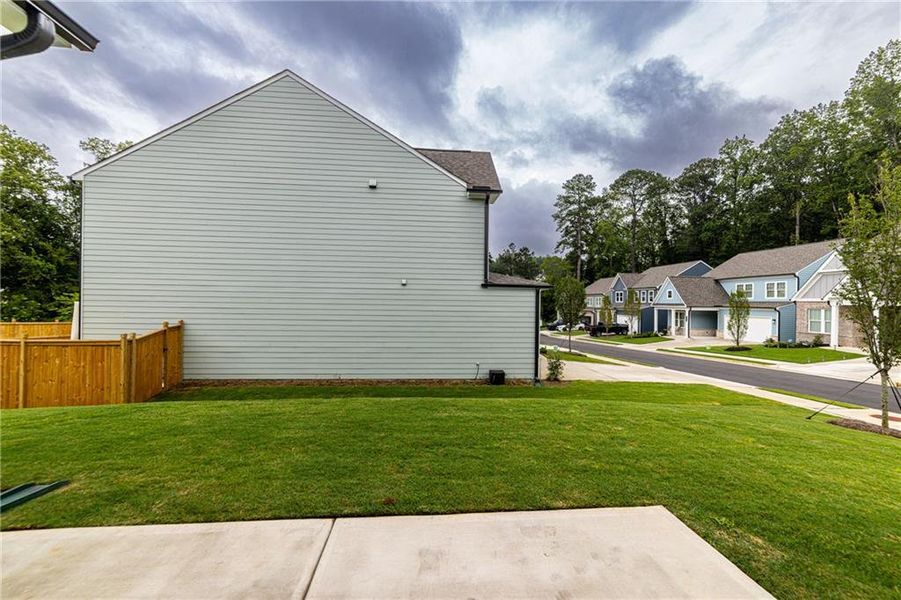 Front exterior of a new home in Enclave at Edgewater, Canton, GA, highlighting curb appeal (Image 33).