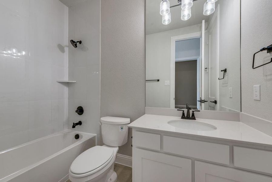 Furnished interior view inside a new home in Monterra, Fate (Image 9). Furnished interior view inside a new home in Monterra, Fate (Image 9).