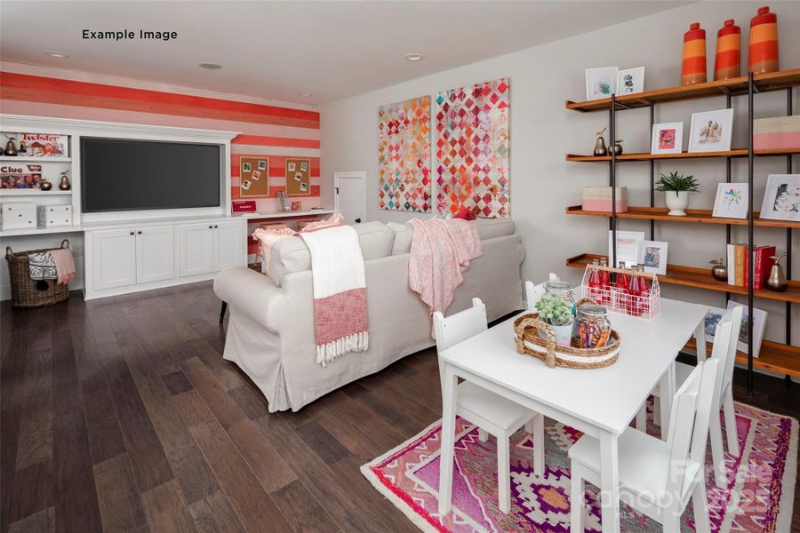 Example Photo - Rec Room *Subject property does not include built-ins*