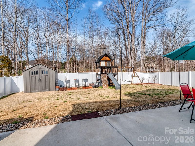 Exterior details and patio area of a home in , Statesville (Image 3).