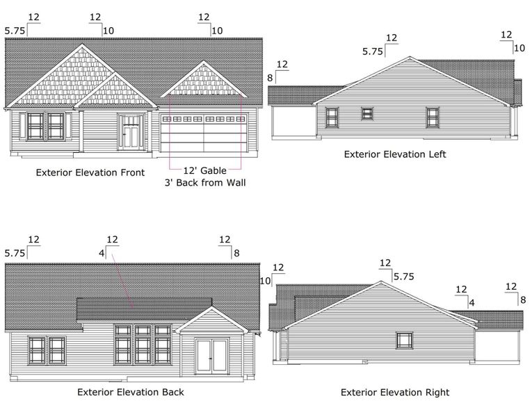 Exterior rendering of this home design in Bent Tree, Gaffney, SC (Image 3). Exterior rendering of this home design in Bent Tree, Gaffney, SC (Image 3).