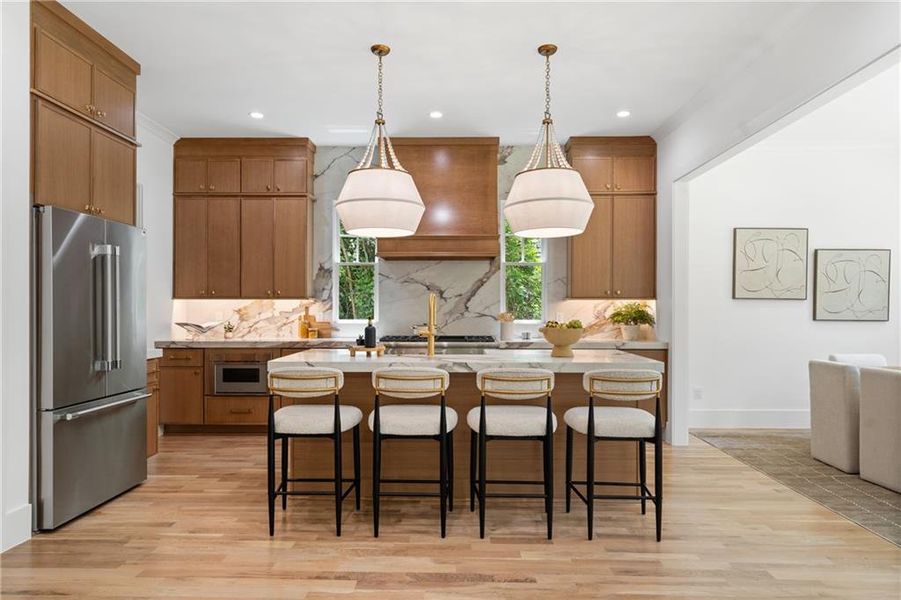 Furnished interior view inside a new home in , Brookhaven (Image 26).