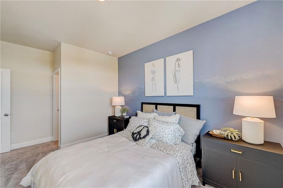 Furnished interior view inside a new home in Bailey Fence, Dacula (Image 44).