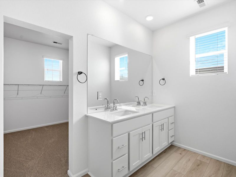 Furnished interior view inside a new home in Poudre Heights: The Alpine Collection, Windsor (Image 6).