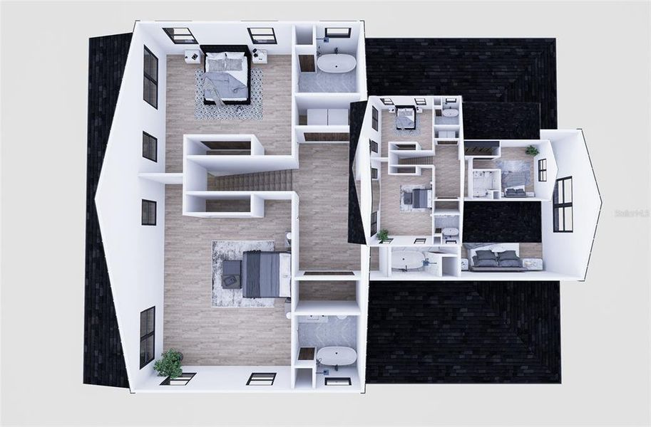 2D floor plan layout of this home in , Tampa, FL (Image 4).
