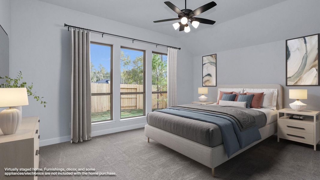 Furnished interior view inside a new home in Woodhavyn 50', Magnolia (Image 8).