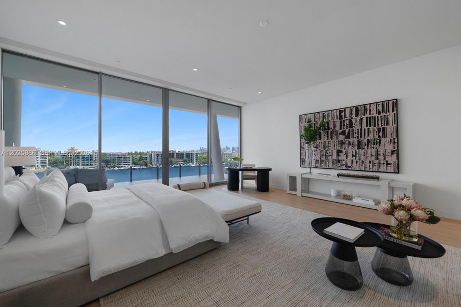 Furnished interior view inside a new home in , Miami (Image 10).