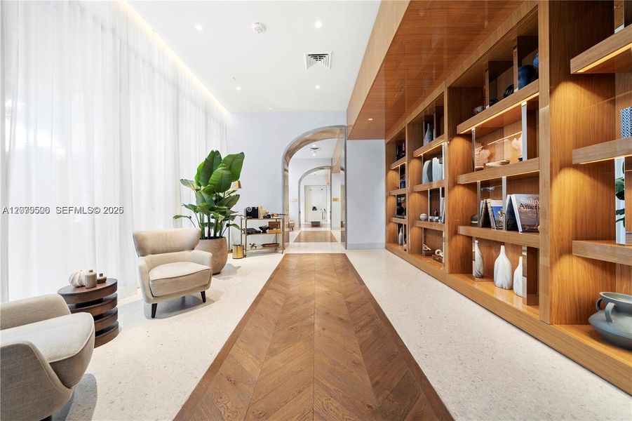 Furnished interior view inside a new home in , Miami (Image 10).