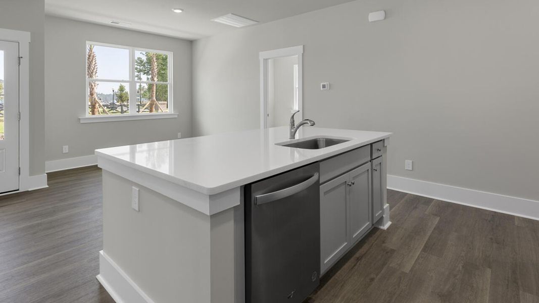 Furnished interior view inside a new home in Indigo Preserve Townhomes, Leland (Image 6).