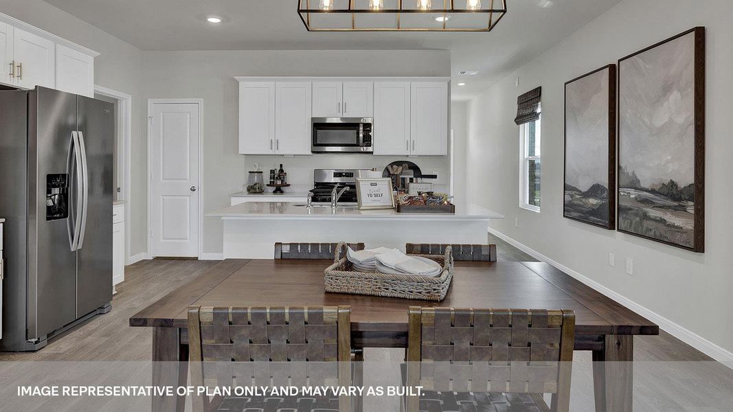 Furnished interior view inside a new home in Whisper South, San Marcos (Image 6).