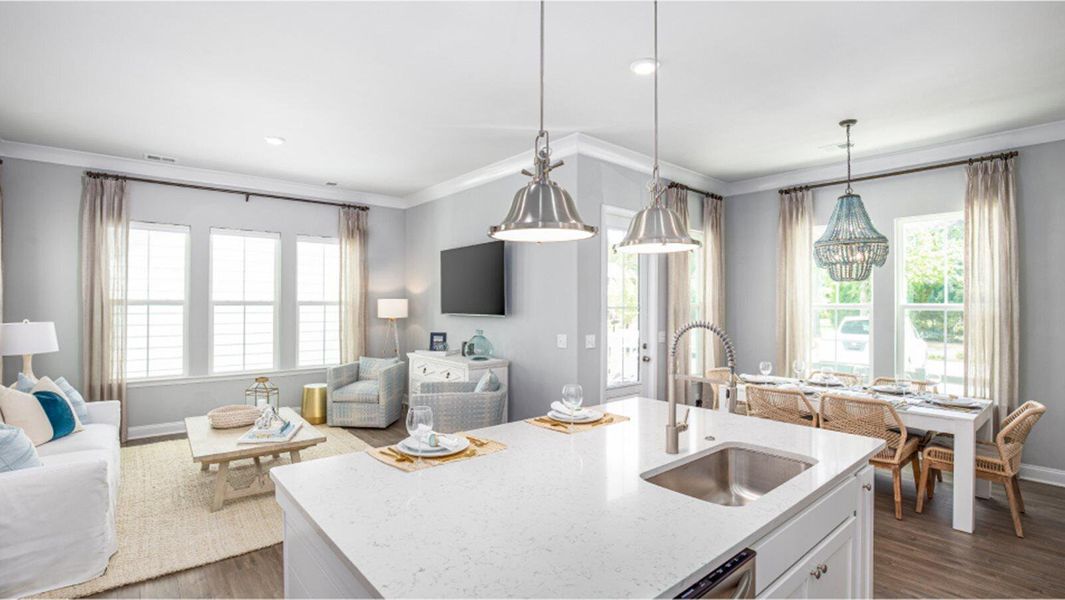 Furnished interior view inside a new home in Heron's Walk at Summers Corner, Summerville (Image 3).