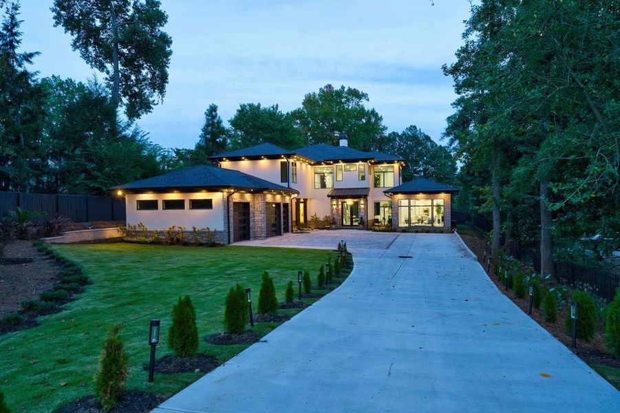 Front exterior of a new home in , Brookhaven, GA, highlighting curb appeal (Image 2).