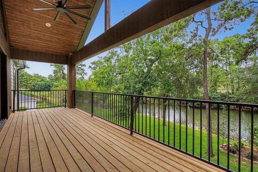 Exterior details and patio area of a home in , The Woodlands (Image 30).