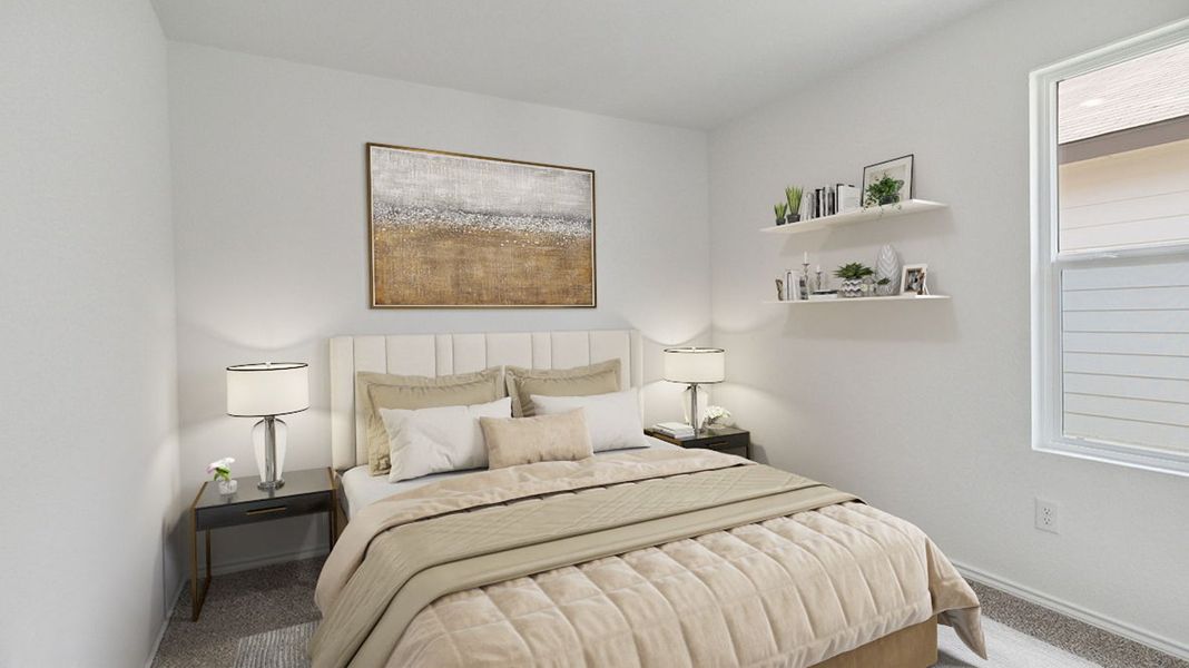 Representative furnished interior of a home built from the Caprock by D.R. Horton in Watermark, Alvin (Image 15).