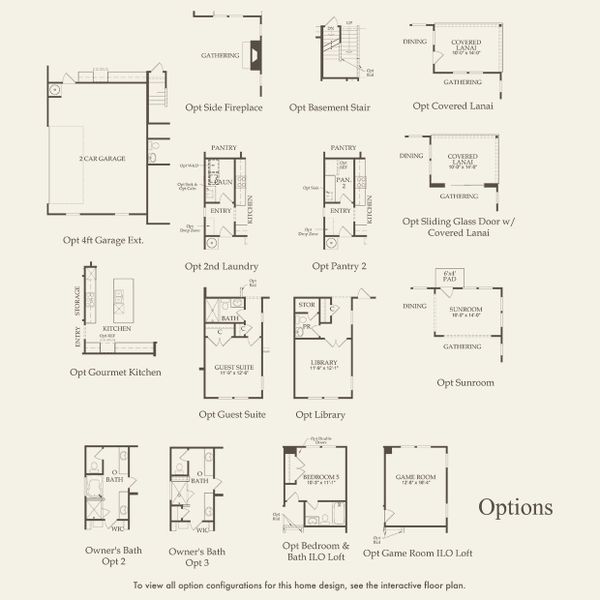 2D floor plan layout for the Leyton by Pulte Homes in Devonshire, Mount Juliet, TN (Image 3).