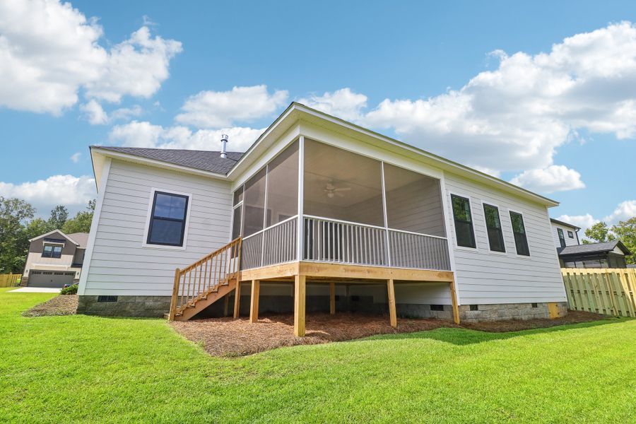 Representative exterior photo of a completed home built from the Gardener ll by Great Southern Homes in Blythewood Farms, Blythewood, SC (Image 20). Representative exterior photo of a completed home built from the Gardener ll by Great Southern Homes in Blythewood Farms, Blythewood, SC (Image 20).