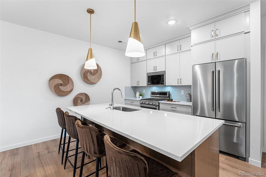 Furnished interior view inside a new home in , Arvada (Image 40).