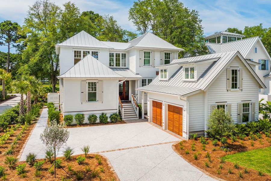 Front exterior of a new home in , Johns Island, SC, highlighting curb appeal (Image 1). Front exterior of a new home in , Johns Island, SC, highlighting curb appeal (Image 1).