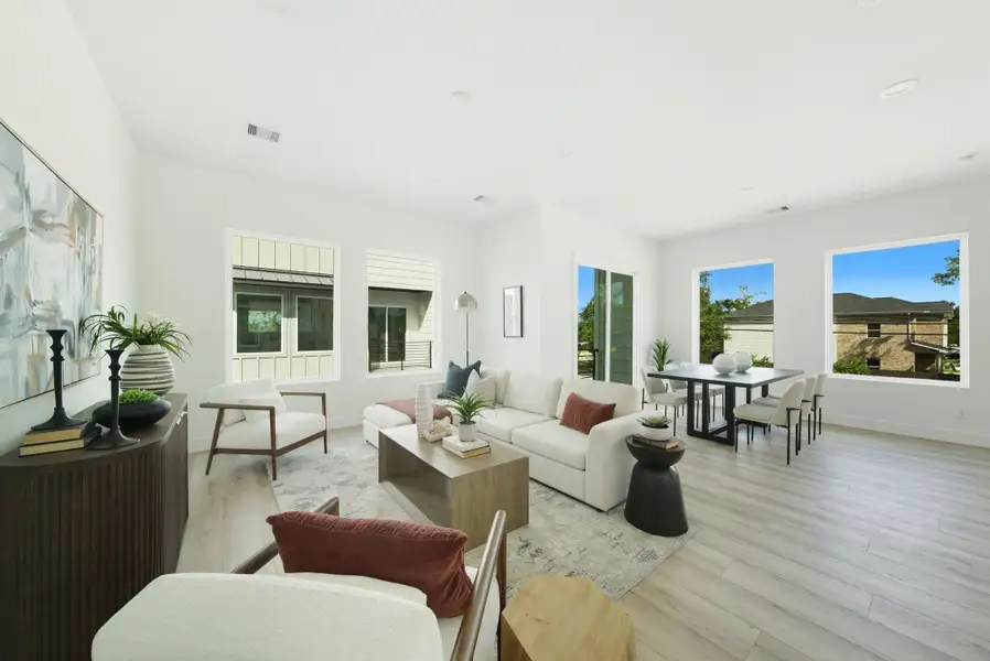Furnished interior view inside a new home in Hammerly Blvd, Houston (Image 14). Furnished interior view inside a new home in Hammerly Blvd, Houston (Image 14).