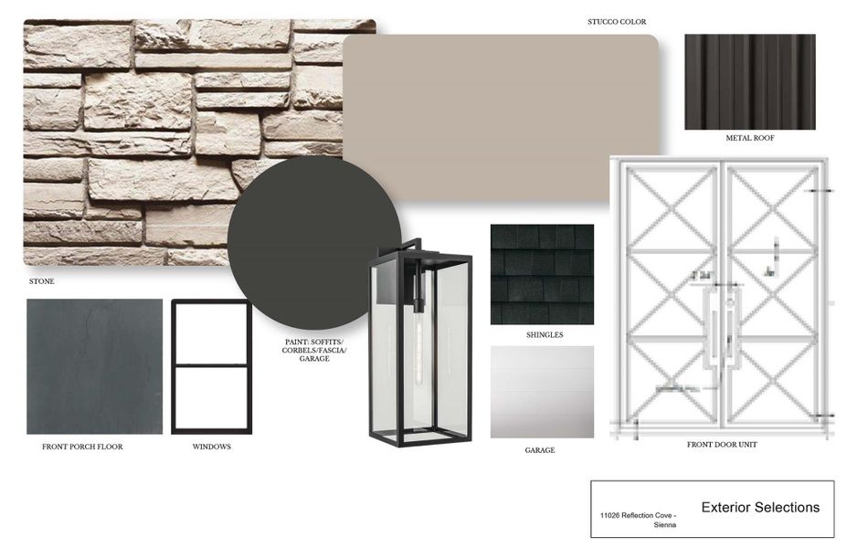 Sample of building materials used in homes in Sienna, Missouri City (Image 3).